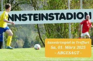 Rasenplätze nicht bespielbar: Spielabsage der Männer und C-Jugend