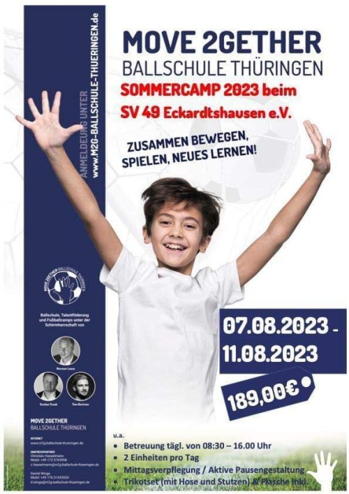 Fußball-Sommercamp 2023 in Eckardtshausen: Jetzt Rabatt sichern!