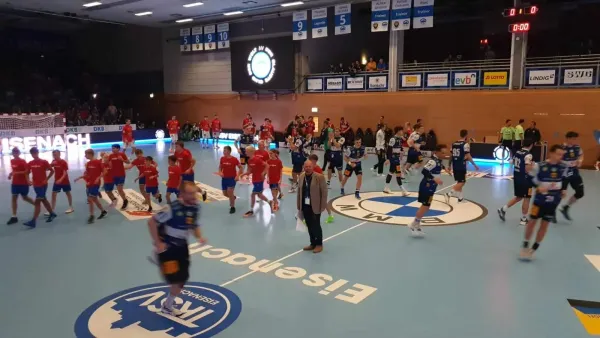 C-Jugend-Einlaufkids beim ThSV gegen Hamburg