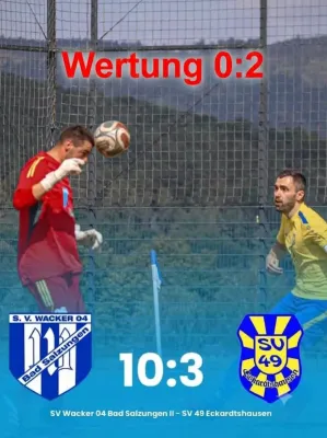 23.08.2026 Wacker Bad Salzungen II vs. SV 49 Eckardtshausen